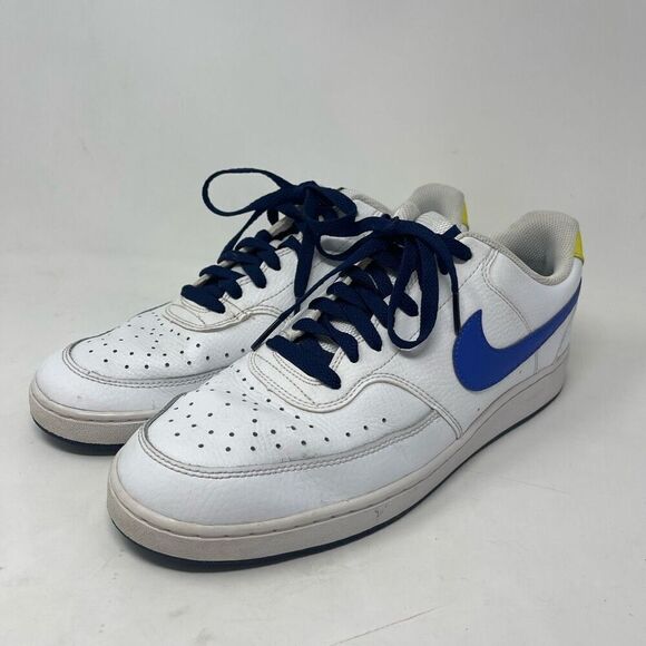 Nike Other - Nike White Blue Void Court Vision Low Casual Sneakers Shoes Size 10.5
